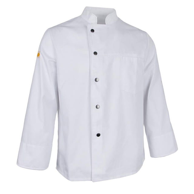 Chaqueta para hombres y mujeres, cocina de manga larga, trabajo de cocinero, uniformes de , ropa de camarero / camarera L Colco Uniforme de chef de mangas largas para hombres
