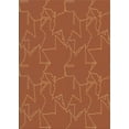 thumbnail image 1 of Ahgly Company Machine Washable Indoor Rectangle Transitional Pumpkin Orange Area Rugs, 8' x 12', 1 of 7