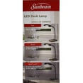 thumbnail image 2 of Lámpara de escritorio Sunbeam con cuello flexible, luz LED ajustable, negra, 2 of 7
