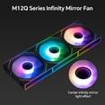 thumbnail image 6 of Thermalright TL-M12QR-S X3 Reverse 120mm ARGB PC Case Fans, 1500 RPM PWM, 47.6 CFM High Airflow, S-FDB Bearing, 3-Pack, 6 of 8
