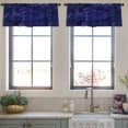 thumbnail image 3 of LALILO Kitchen Curtain Valance With Waves Floral Hair Fur Rod Pocket Window Curtain 52"x 18" Set of 2, 3 of 5