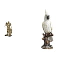 thumbnail image 1 of Figura nórdica de resina de un loro caballero. Escultura abstracta de animal. Adorno para escritorio, mesa, armario, oficina, centro de mesa, entrada,, 1 of 8