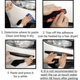 thumbnail image 5 of protectores flexibles de parachoques delantero y trasero, protección contra arañazos, protector de parachoques universal, protección adhesiva para parachoques de coche (blanco), 5 of 5