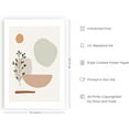 thumbnail image 2 of Haus and Hues Boho Prints Mid Century Wall Art - Modern Prints Wall Art & Minimalist Poster Neutral Wall Art Boho Art Prints Beige Neutral Colors Shapes and Small Branch (Unframed, 24x36), 2 of 6