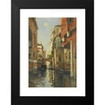 thumbnail image 2 of Maurice Bompard 11x14 Black Modern Framed Museum Art Print Titled - Au Canal a Venice, 2 of 5