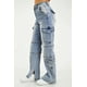 thumbnail image 2 of Jeans cargo Wide Leg Balam /Juvenil, 6404 (Medio) azul 7, 2 of 6
