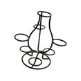 thumbnail image 4 of Expositor de globos con base de bola, centro de mesa decorativo, soporte para exhibición de huevos Negro, 4 of 9