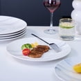 thumbnail image 6 of NONTA Dinner Plates, 10.5 Inch Plates Set of 6, Porcelain Round Dessert Salad Dinner Plates, Serving Dishes for Kitchen, Dishwasher, Microwave, Freezer, Oven Safe, 6 of 8
