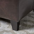 thumbnail image 4 of Christopher Knight Home Pouf de Rangement Glouster PU, Marron, 4 of 5
