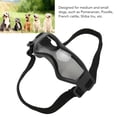 thumbnail image 5 of BIMZUC Dog Goggles Soft Silicone Frame Adjustable UV Protection Sunglasses for Eye Protection Outdoor Driving Cycling Black, 4.5 inches / 11.5 cm, Comfortable Pet Eyewear for Small and Medium Dogs, 5 of 9