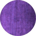 thumbnail image 1 of Ahgly Company Indoor Round Oriental Purple Industrial Area Rugs, 7' Round, 1 of 4