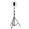 thumbnail image 1 of Ergopixel 6.8ft Long Tripod with LED Ring Light - Black, 1 of 6
