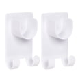 thumbnail image 1 of Miangastore Curtain Rod Holder White Abs General Users Home 2Pcs 4.1x2.4x0.8in, 1 of 8