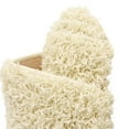 thumbnail image 6 of Unique Loom Solace Comfort Solid Shag Rug ,Rectangle,3' 3" x 5' 3" Pure Ivory Shag Solid Living Room Bed Room Dining Room, 6 of 6