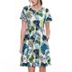 thumbnail image 1 of Easygdp Game All Day para Vestido Transpirable de Mujer, Vestido Suelto de Manga Corta con Pliegues y Bolsillos para el Verano, 1 of 6