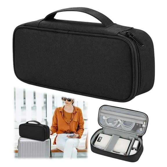 ZZYuan Big Clearance Travel Organizer Electronics Accessories Bag Tech Storage 25×12×6.5cm New!