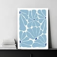 thumbnail image 4 of Hieng Boho Light Blue Floral Plant Wall Art, Trendy Abstract Botanical Canvas Wall Decor, Vintage Blue Bohemian Painting Prints for Living Room Bedroom Bathroom（Only canvas）, 4 of 6