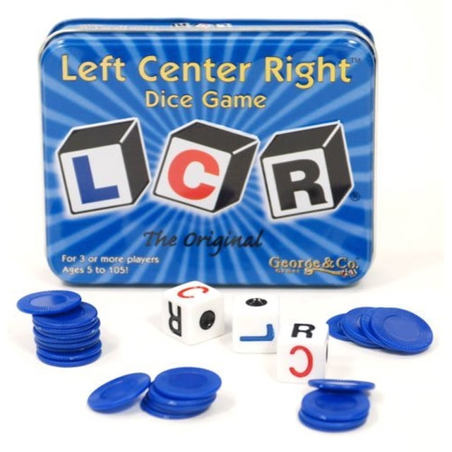 Juego de Dados Original LCR Izquierda Centro Derecha