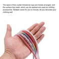 thumbnail image 4 of Uxcell 6mm x 120cm Rhinestone Rope Crystal Rope for DIY Sweatpants Decoration Red Mesh White Diamond, 4 of 5