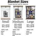 thumbnail image 5 of Couples Gifts Custom Blankets with Photos and Text Multiple Colors Sizes Soft Flannel Blankets Valentines Day Gifts, 5 of 6