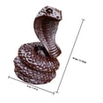 thumbnail image 2 of OULII Unique Black Wood Snake Sculpture Handcrafted for Feng Shui and Zodiac Inspired Decor, 2 of 8