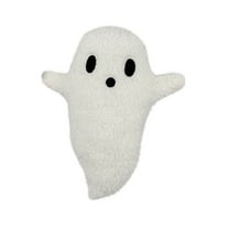 Friendly Ghost Plush​​ Plush Ghost Doll Halloween Cushion Decor Friendly Companion Soft Huggable Pillow Toy for Home Gift Decorative Accent​​