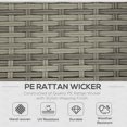 thumbnail image 3 of Outsunny 3-Piece Patio Furniture Set, Rattan Wicker Outdoor Sofa Set, 3 of 7