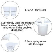 Epoxy Resin Crystal Clear 2 Part Crystal Clear Casting Resin for DIY Art Craft
