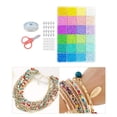 thumbnail image 1 of 24 espaciadoras de colores mezcdo manualidades DIY, fabricación , sueltas para colgante anillo pendiente , Estilo R Baoblaze Rosario, 1 of 8
