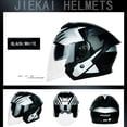 thumbnail image 5 of Open Face Motorcycle Helmet DOT Approved Half Casco Fit Men Women ATV Moped Scooter, 5 of 6