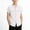 White, variant on Gray Boys' Cotton Short Sleeve Button Up Shirt | Kids Casual Camp Shirt with Pockets | Relaxed Fit Summer Shirt,Size 11-12 T