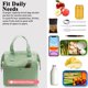 thumbnail image 4 of bolsa térmica para almuerzo, sencilla, para hombres, mujeres, adultos, para picnic, trabajo, senderismo, playa (verde claro), 4 of 5