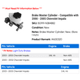 thumbnail image 2 of Brake Master Cylinder - Compatible with 2000 - 2005 Chevy Impala 2001 2002 2003 2004, 2 of 2