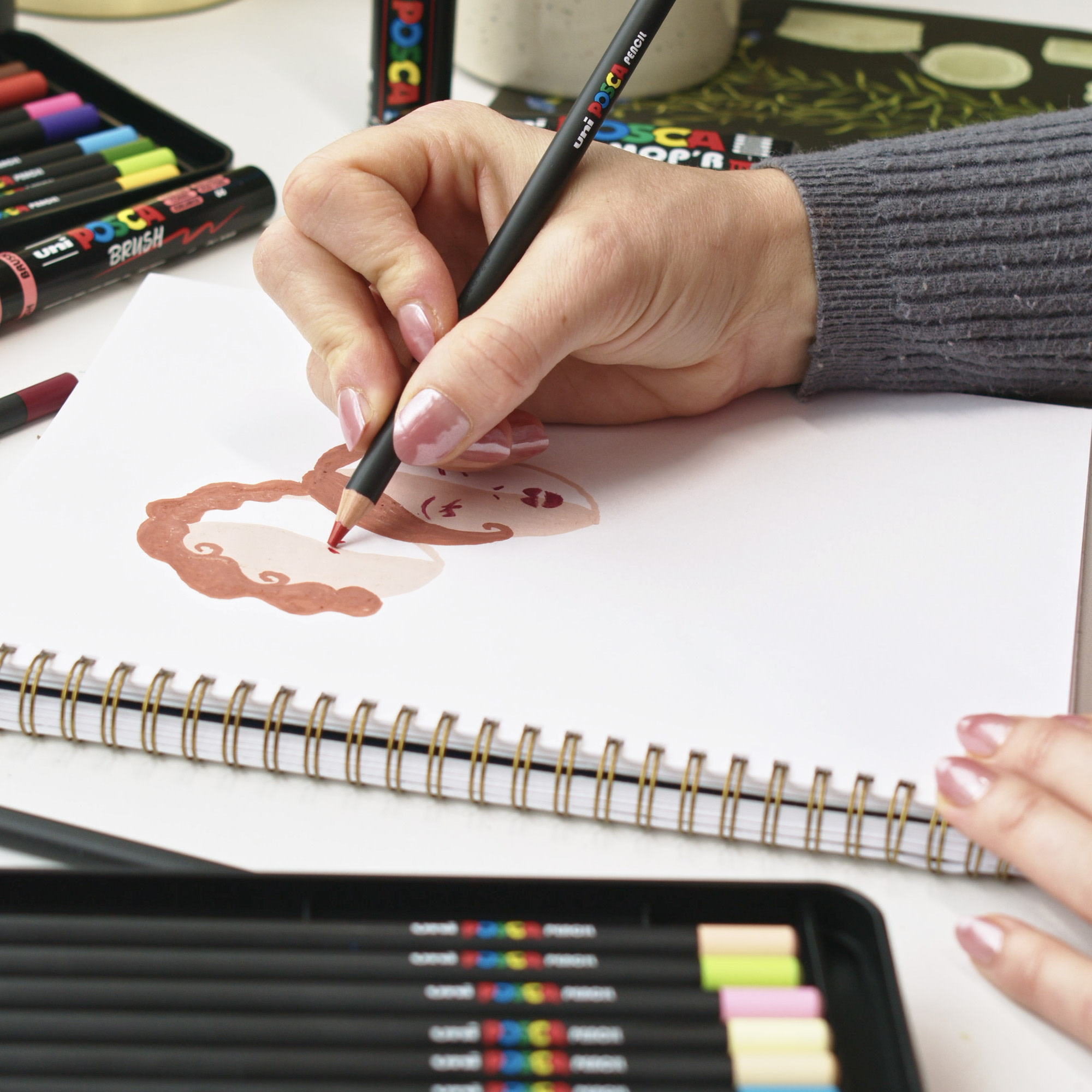 POSCA 36-Count Colored Pencils, 4.0mm Lead photo 8