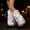 M, variant on White Faux Fur Leg Warmers Light Up Rave LED Leg Cover 80s Winter Furry Long Boot Covers Fun Dance Hosiery for Women