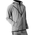 thumbnail image 2 of Ma Croix Men's Premium Athletic Active Zip Up Hoodie Jacket, 2 of 4