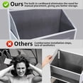 thumbnail image 3 of Rolarhola Over The Door Storage - 5 Shelf Behind Door Hanging Organizer with 5 Clear View Pockets, Space Saving Mesh Organizer for Bedroom, Bathroom, Closet, Pantry (Gray), 3 of 8