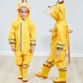 thumbnail image 5 of Joernso Unisex Kids 3D Cartoon Animal Reflective Strip Hooded Raincoat Poncho Coverall, 5 of 8