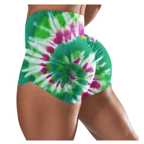 Gibobby Shorts Mujer Pantalones cortos básicos de ciclismo para mujer, mallas de entrenamiento de compresión, pantalones cortos de yoga Capris(Azul, M)