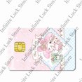 thumbnail image 1 of Sanrioed Credit Card Sticker Kawaii Cartoon My Melody Poker Sticker Little Twin Stars Waterproof Stickers Big Small Chip Sticker, 1 of 7