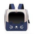 thumbnail image 1 of Portable Breathable Outdoor Cat Backpack For Small Breeds With Cartoon Design, 1 of 5
