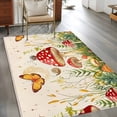 thumbnail image 3 of Red Mushroom Area Rug 4x6 Washable Rug Non Slip Watercolor Spring Summer Botanical Large Area Rug Indoor Floor Carpet for Entryway Bedroom Kitchen Living Room Home Office Dining Room Nursery, 3 of 8