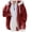 Red, variant on Women's Plush Hooded Zip Up Jacket, Long Sleeve Winter Coat with Pockets, Warm and Cozy Outerwear for Casual Daily Wear and Cold Weather Protection-Black