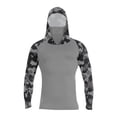 thumbnail image 3 of Tactical Style Sun Shirt For Men With Full Face Cover And Raglan Sleeves Highlighting Moisture Wicking Performance For Daily Wear Dark Gray XXL, 3 of 5