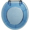 Blue Bubbles Deluxe Plastic Resin Toilet Seat