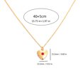 thumbnail image 3 of Unique Heart Photo Locket Metallic Birthstone Heart Locket Necklace Delicate Neck Jewelry Suitable for Any Occasion, 3 of 4