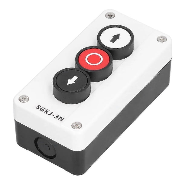 Industrial Momentary Switch Station Box – Up/Down/Stop Push Button Control For Winches & Roller Doors (SGKJ-3N)