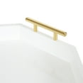 thumbnail image 5 of Kate and Laurel Lipton Decorative Modern Octagon Tray, 18 x 18, White and Gold, Chic Serving Tray for Storage, Organization, and Display, 5 of 7