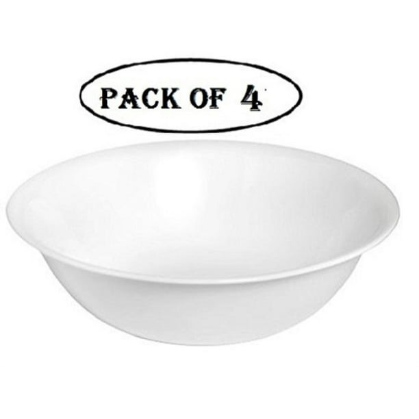 corelle livingware 1-quart serving bowl, winter frost white, pack of 4 -  Walmart.com