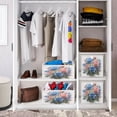 thumbnail image 6 of Foldable Fabric Storage Bin Home Cubes Clothing Organizer Bins Large Collapsible Box Basket for Home Organizer Blue-pink Roses and Daisies, 6 of 7